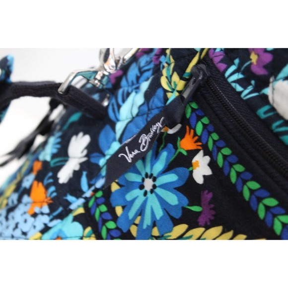 Vera Bradly Set Weekender Floral Travel Cargo Duffle Bag Midnight Blues H14591 - Picture 8 of 16